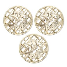 동대문단추왕 금속 단추 뉴모즈 18mm, 골드, 1개