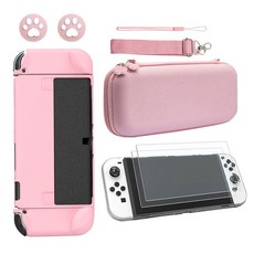 SPACE SHIELD Nintendo Switch OLED通用保護殼組 櫻花款, 1套, 單品