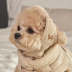 DOG-i 狗狗飛行員帽, 1個, 米色