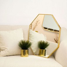 Art You Marvel 常規八角浴室內牆鏡 60 x 60 厘米, 金子