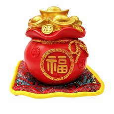 財神小舖 財源滾滾 小福袋擺件 ECH-1002, 紅色
