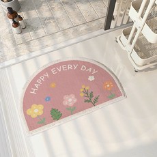 길그리 반원 플라워 발매트, 27 F027