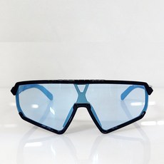 adidas 愛迪達 運動護目鏡 SP0017 90X, 半透明藍色(鏡框), 變色鏡面藍(鏡片), 1個
