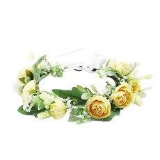 Min Sung Company Sensation花朵花冠, 1個, 黃色