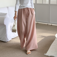 라라온 여성용 밴딩 와이드 팬츠 TSP404