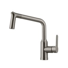 BK單孔廚房水龍頭 金屬灰 BK 307, 1個