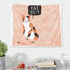 北歐插畫壁掛布藝海報 厚布 + 夾子 112 GT3019 (12), 混合顏色