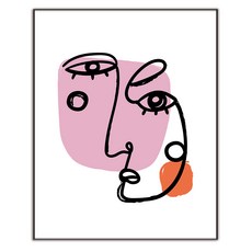 추상 일러스트 그림 인테리어 액자 IDP-054, 엣지 블랙