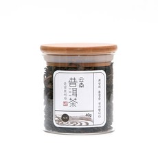 玻璃罐裝普洱茶葉 熟茶 S, 40g, 1入, 1個