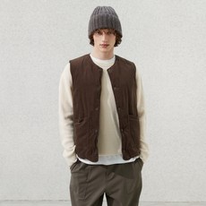 Mind Bridge 男款Dogood燈芯絨雙面絎縫背心 MXVT7150