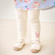 mollimelli 女童款Mikko Characters可愛波浪邊貼身長褲