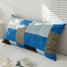 Casa Story 方形靠墊套, 藍色