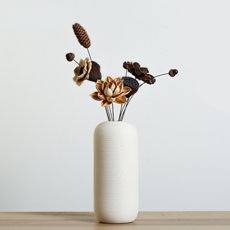 Ju and Ji 陶瓷室內裝飾品 陶瓷花瓶, 白色(B款)