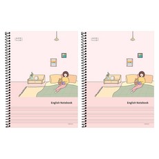 PINKFOOT 3000 Boriya Nunaya 英語筆記本, 1 粉紅色, 2個