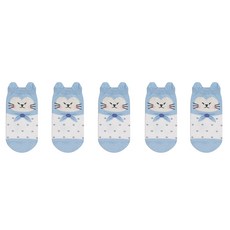 박군 여성용 학생용 PG 프리티 망또 발목 양말 5족