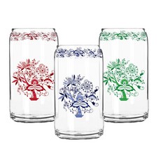 MAZUOKA 玻璃罐造型啤酒杯, 1套