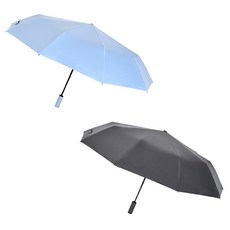 Yo!kAsa 超大傘面晴雨兩用十骨黑膠自動傘 2支