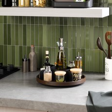 움브라 BELLWOOD LAZY SUSAN 회전 트레이, 월넛, 1개