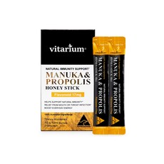 vitarium 優質麥盧卡蜂膠蜂蜜隨身包 30入, 1盒, 10條