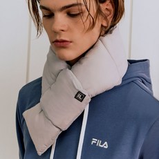 FILA 斐樂 鋪棉圍巾, 淺灰, 1個