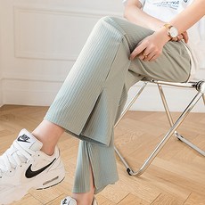 편안한 베이직 와이드 골지 임산부 바지