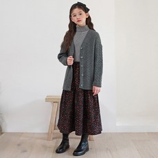 jkids 女童 Knotty 麻花針織開襟衫 J6209