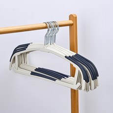 solve living 第2代高級型防肩變形防滑衣架, 10個, 藍色