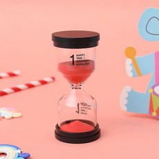 STOLIVING 裝飾用沙漏計時器 1分鐘, 紅色