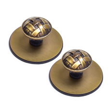 手把世界格紋圓盤烤盤 1格, 2個