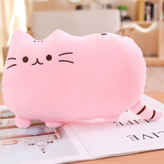 粉色貓咪安撫枕+襪子