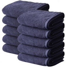 From Cotton Towel Formal 120g 30支棉紗, 10個, 深藍色