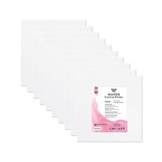 Master 無框棉質畫布板 S型 10 x 10 cm, 10個, 1號