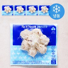오쿡 닭가슴살볼 크림치즈맛 (냉동), 100g, 1개입, 5개