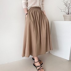 둥실걸음 바스락 후레아 임산부 스커트