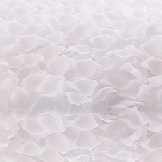 문구담 웨딩 플라워샤워 대용량 파티소품 꽃잎장식 세트, 화이트, 1세트