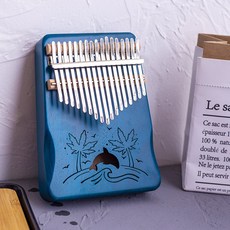 原聲拇指琴 17音 藍色海豚