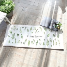 SANGSANGHOO 綠葉插畫浴室地墊, 混色