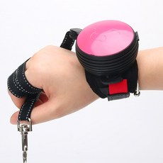 허니키니 닥터미뇽 핸즈프리 자동 리드줄, 핑크, 1개