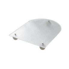 다퍼세일즈 투명 아크릴 주얼리 장식 트레이 U자형, 우드