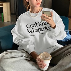 피어니스트 박시 레터링 가오리핏 맨투맨