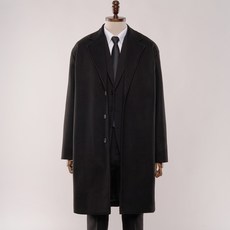 UNTAPPED 男款大尺碼羊毛單排扣大衣