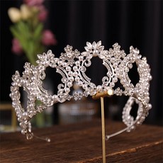 LUNA GLAM 華麗婚禮皇冠 ERT04, 1個, 銀色