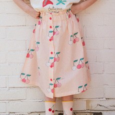 My Little Star 女童透氣活力櫻桃半身裙