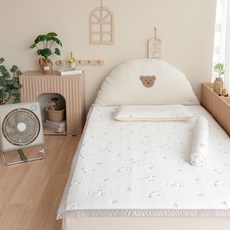 vivienda 嬰幼兒用 Icing Max 接觸涼感 Porpe 涼墊, 愛心熊灰色, 1個