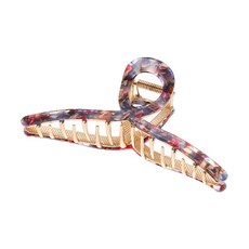 이츠굿텐 수스다 빅사이즈 메탈 꼬임 셀룰로오스 마블 헤어 집게핀 13.5cm 4156