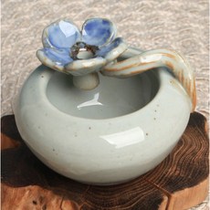 白瓷藍花花插, 混合色