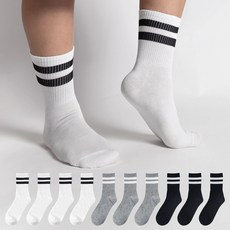 Si Ner socks 男士羅紋中筒襪10雙組