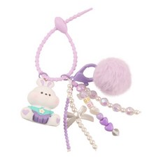 GIRING 파스텔 동물 인형 키링, 토끼, 1개