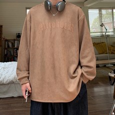 마켓에이 남성용 백 서클 레터링 맨투맨 티셔츠 T25SS3-A1784