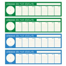 PAPERIAN Doonat Disturb 每週記事本 2ea x 2p 套組 B, 綠，藍, 1套